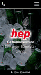Mobile Screenshot of hepgetraenke.de